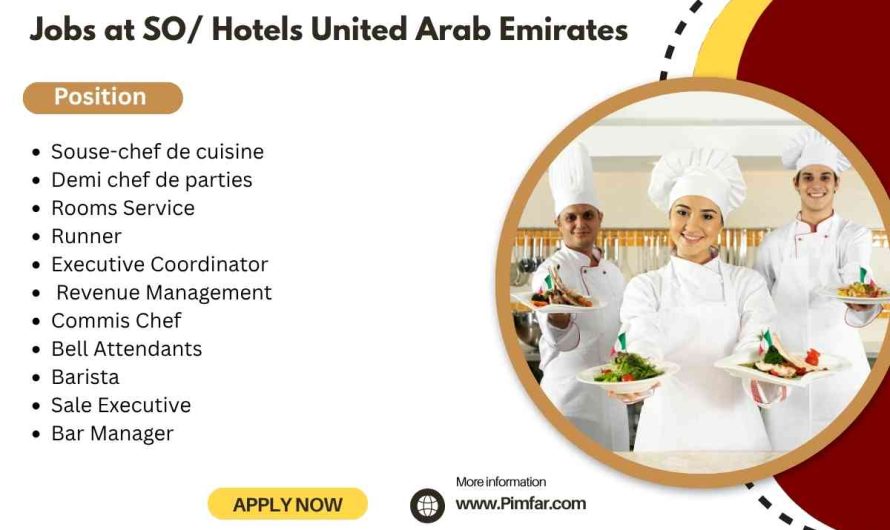Jobs at SO/ Hotels United Arab Emirates